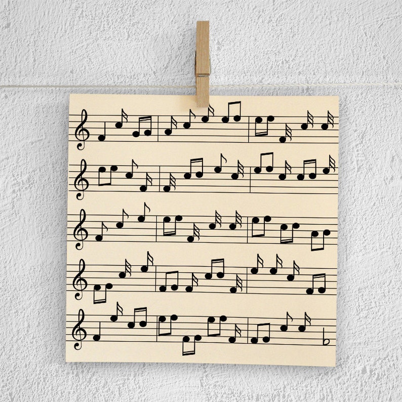 SING IT Music Digital Paper Music Sheet Paper Musical Etsy