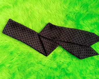 Chudy szalik z żorżety: uniwersalny szalik, szalik z kokardą