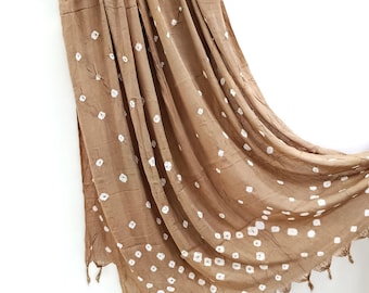 Beige Rayon Scarf  for Women –  Summer Stole, Everyday Ethnic Scarf