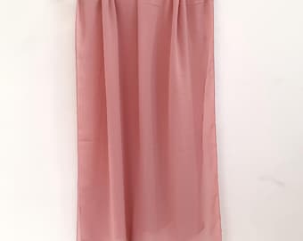 Plain Georgette Lightweight Solid Color Headscarf | Soft Flowing Modest Hijab | Everyday Scarf for Women