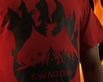 GMCFOSHO swaggin dragon tshirt fresh out my mama&#39;s basement... they ghetto af