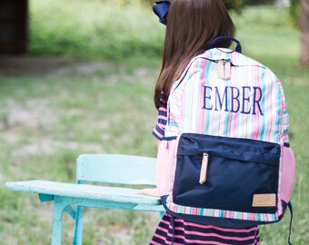 SALE-Monogrammed Backpack | Personalized Backpack | Monogrammed Book Bag | Jadelynn Brooke | Back to School | Teen Backpack | Girls Book Bag