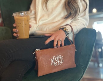 Monogram Wristlet | Monogram Wristlet Wallet| Personalized Wristlet | Personalized Gift, Gift for Her, Wristlet Wallet, clutch purse, Monroe