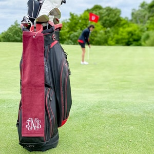 Golf Towel for Women, Ladies Golf Towel, Monogrammed Golf Towel, Personalized Golf Towel, Personalized Gift for Her, Mothers Day Gift image 1