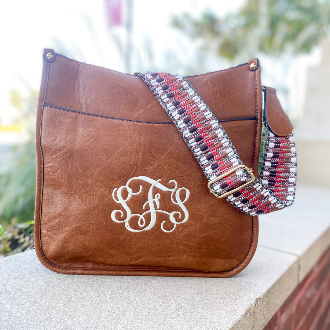 Monogrammed Guitar Strap Handbag, Guitar Strap Crossbody Purse, Guitar