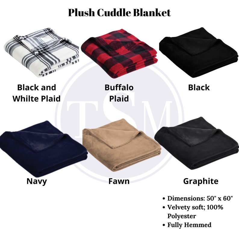 Personalized Throw Blanket for Adults Monogrammed Blanket Etsy