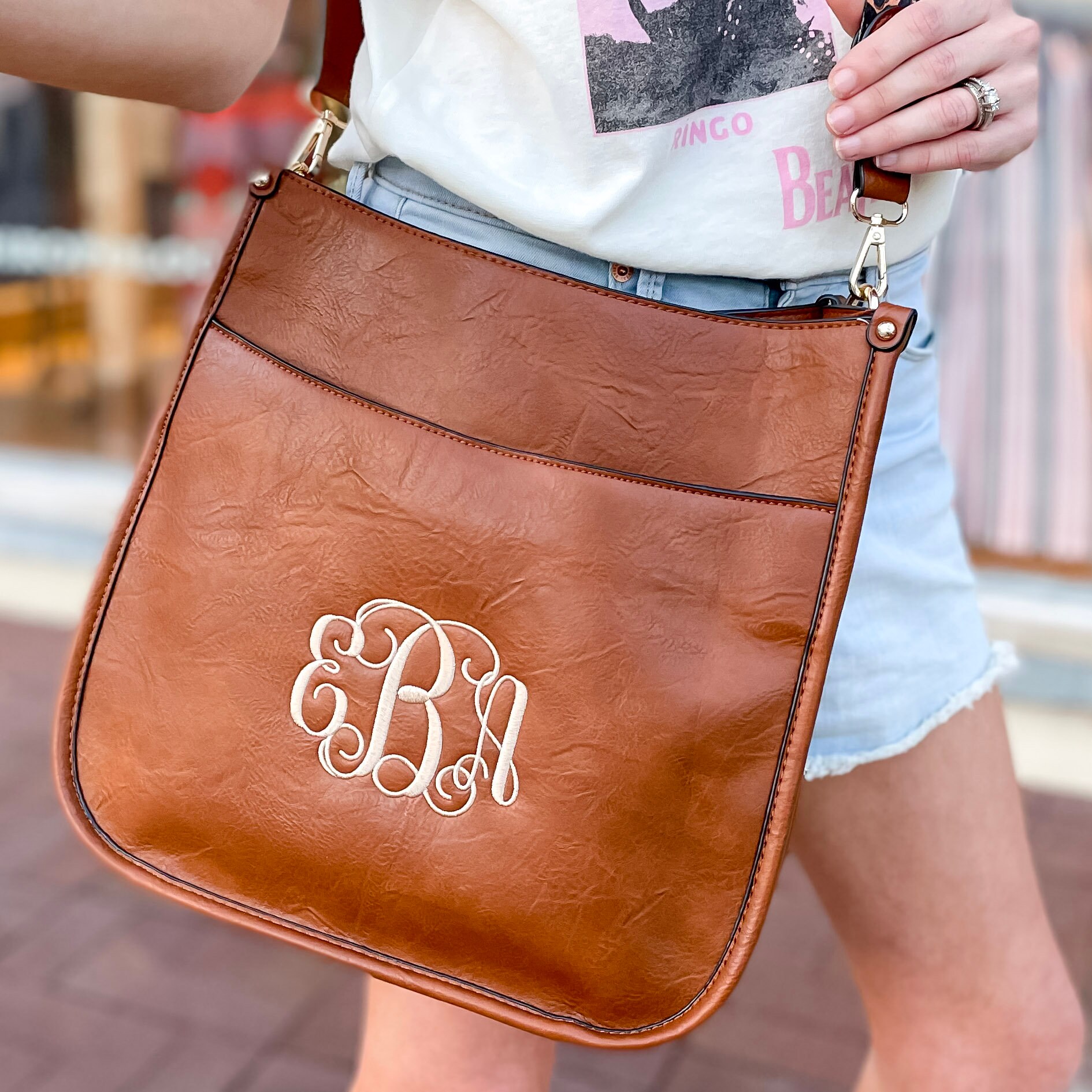 Monogrammed purses with guitar strap Clearance
