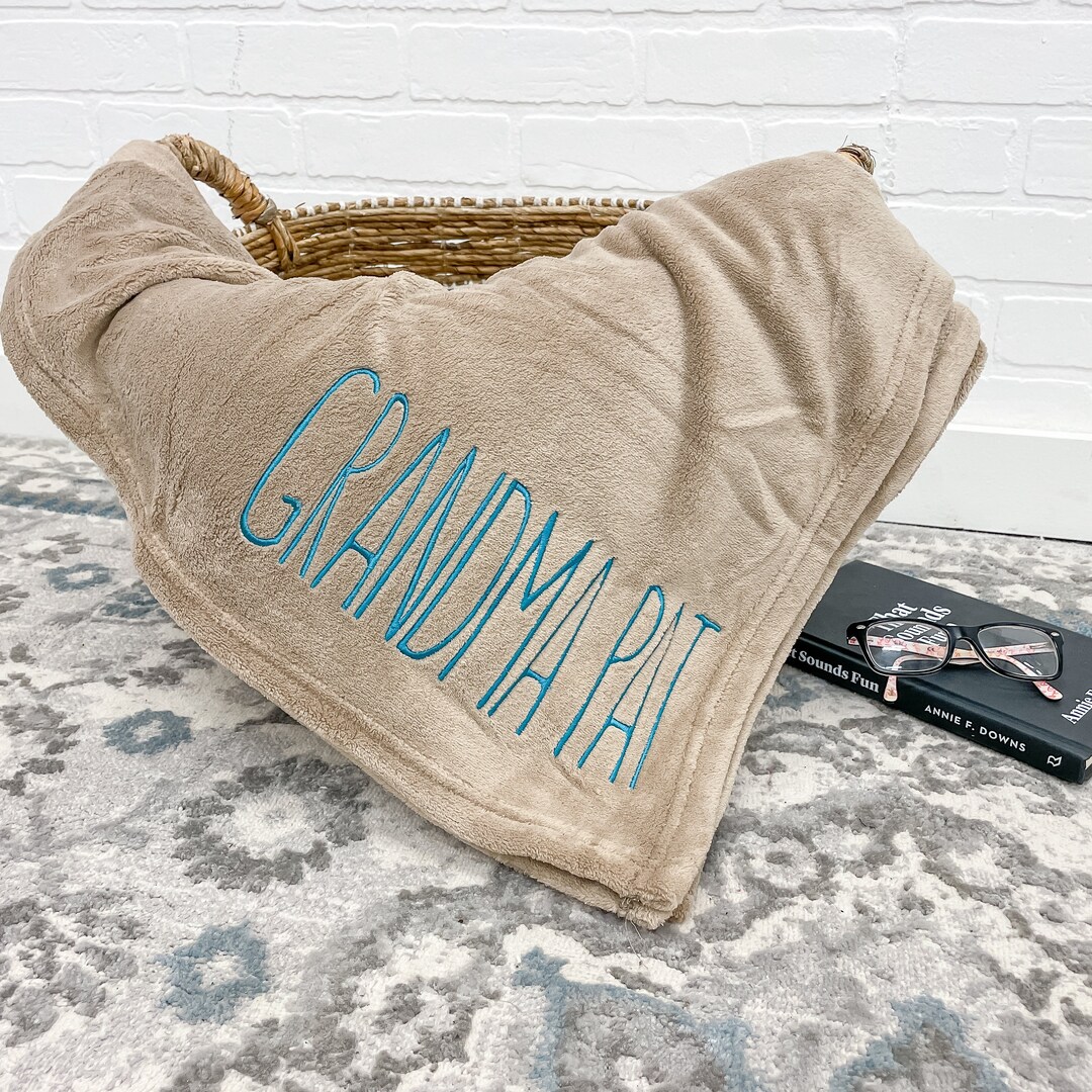 Personalized Throw Blanket for Grandma Gift for Grandma Etsy