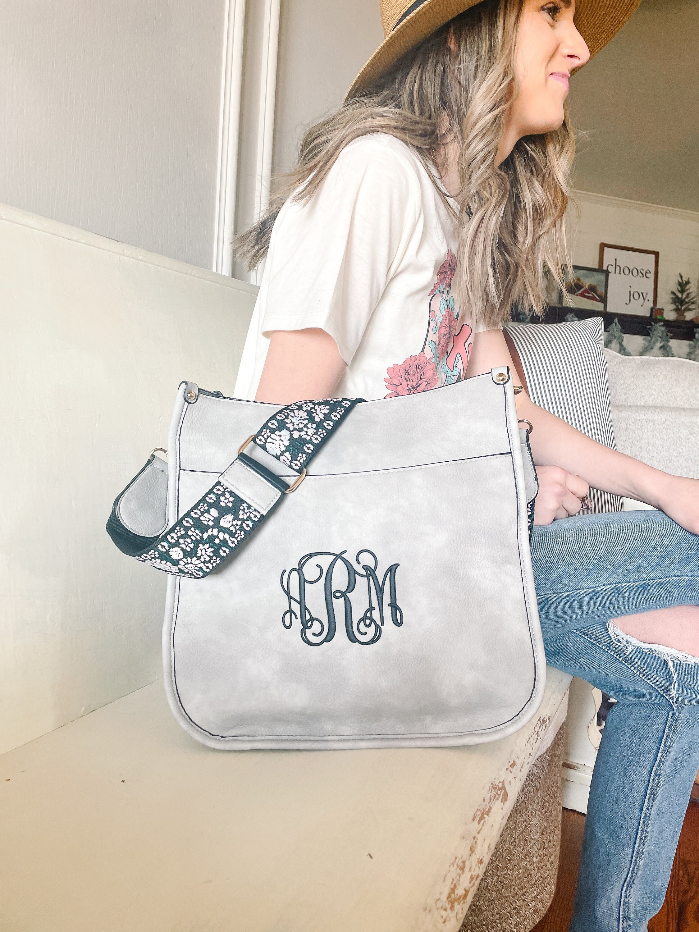 Monogrammed purses with guitar strap Clearance