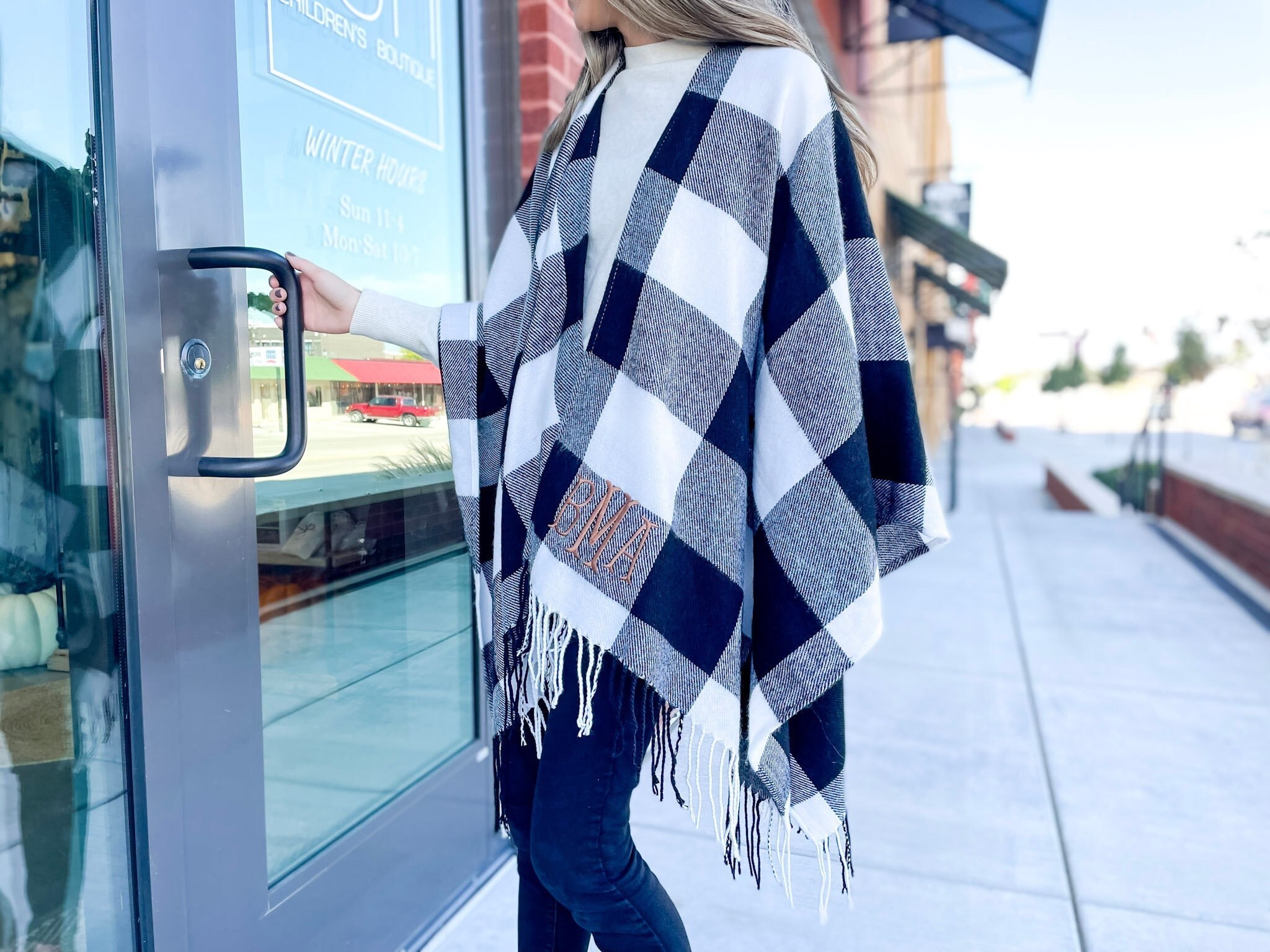 Buffalo Plaid Shawl - Etsy