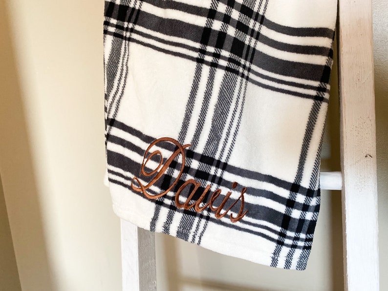 Personalized Throw Blanket for Adults Monogrammed Blanket Etsy