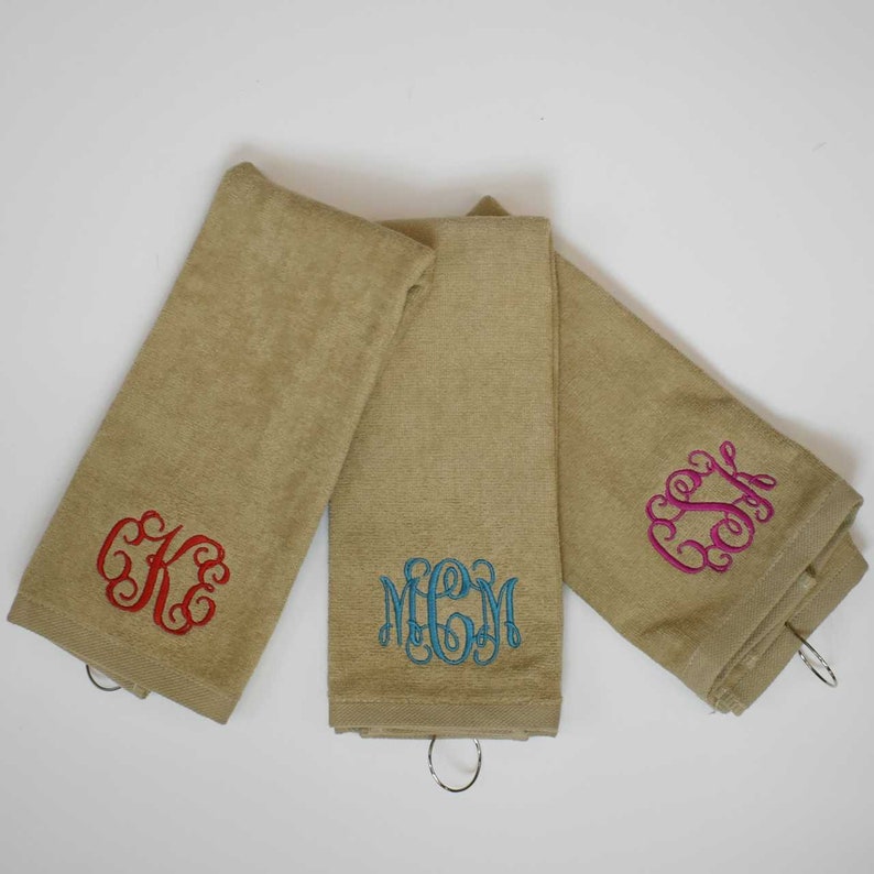 Golf Towel for Women, Ladies Golf Towel, Monogrammed Golf Towel, Personalized Golf Towel, Personalized Gift for Her, Mothers Day Gift image 3