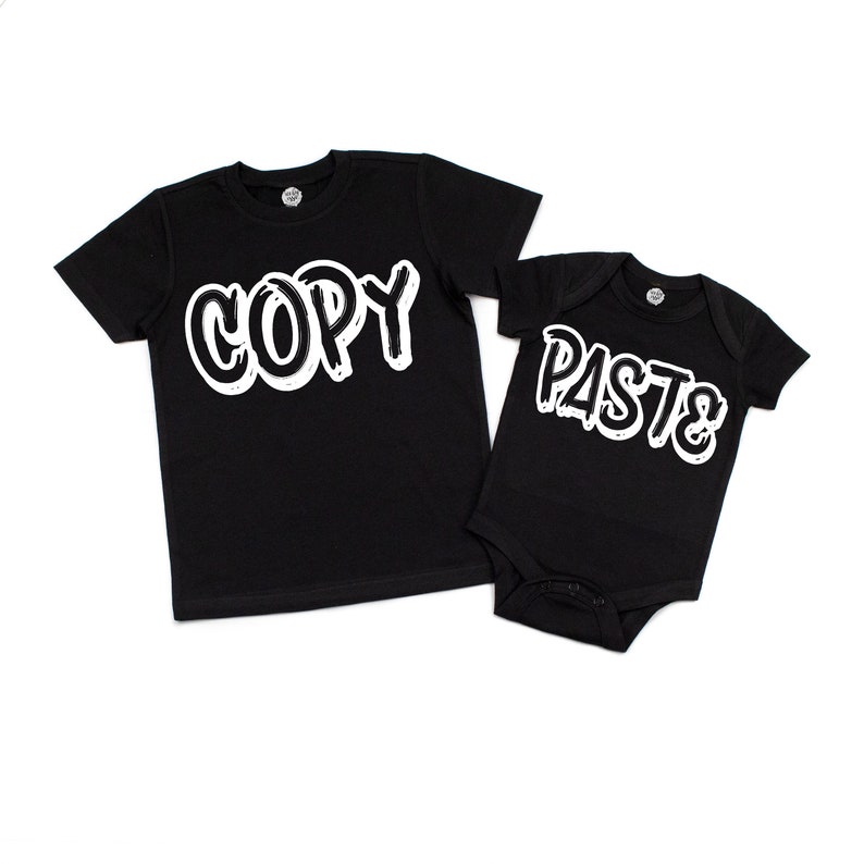 SALE!! Copy & Paste Tee/bodysuit Set - Etsy