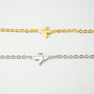 Bird Bracelet, Bridesmaids, Delicate Bracelet, Simple Bracelet, Dainty Necklace