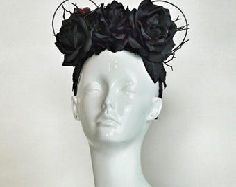Mickey-oren, Minnie-oren, hoofddeksel met bloemen, hoofdband met bloemen, Disney-hoofdband
