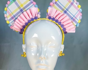 Mickey Ears, Minnie Ears, Mouse ears with flexible headband, No headache Disney Ears, pastel mouse ears, yellow mouse ears, pink mouse ears