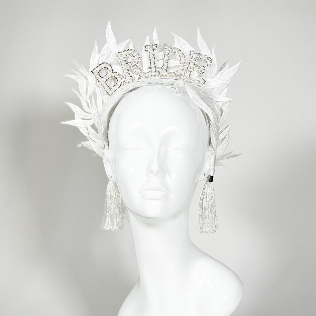 Unique Lace Crown ? Perfect Bridal Headband Dainty Bohemian Bridal Crystal Forehead Crown, Silver Rose  main image 3
