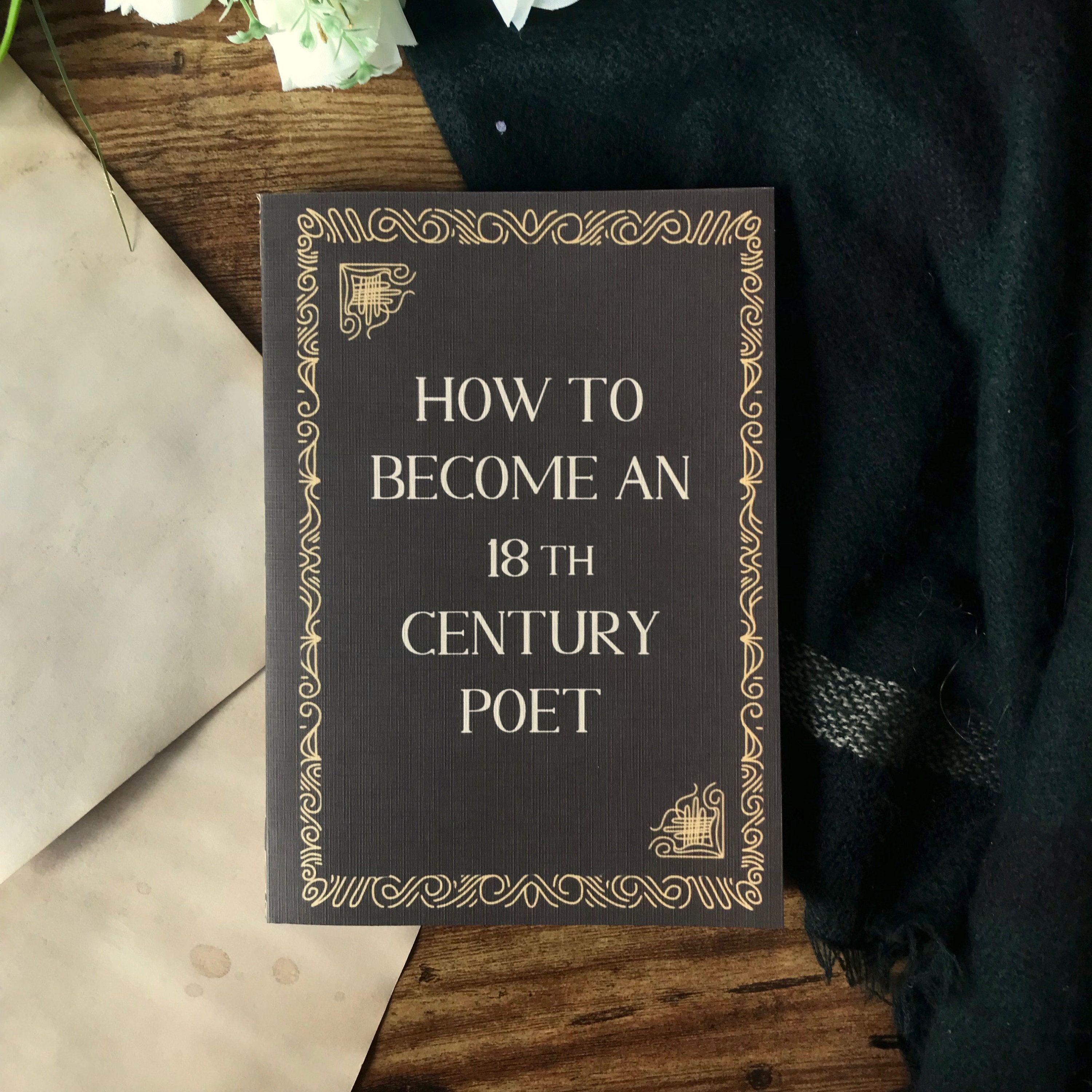 Gronden dwaas laten vallen Hoe een 18e-eeuwse dichter te worden dik notitieboek donker - Etsy België