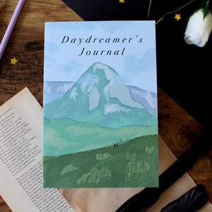 Daydreamer's Journal, Softcover Notebook, Gift for Readers and Writers, Handmade Eco Friendly Stationery