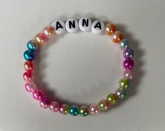 Adorable personalized kids bracelet name bracelet colorful bracelet with name