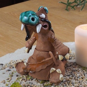 Midene Ceramic Treasure Dragon Incense Holder Figurine Home Decoration RF2