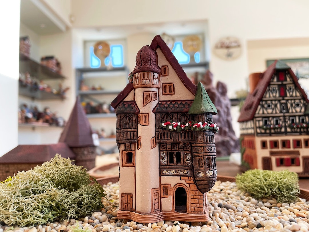 Midene Ceramic House Replica Original Pfister House in Colmar