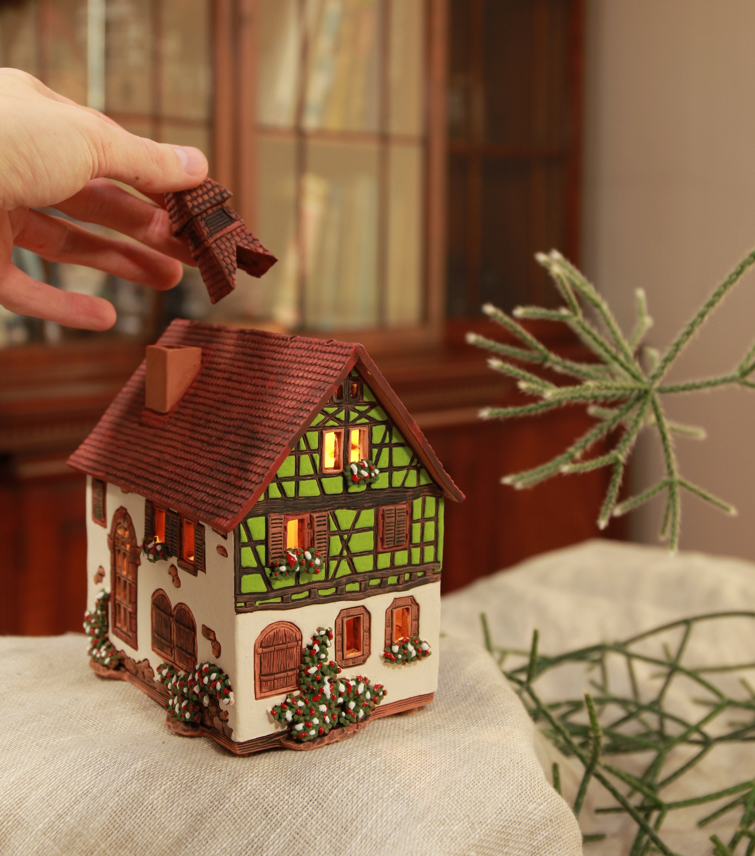 手作り陶器製アロマティーライトホルダー - カイザースベルクの