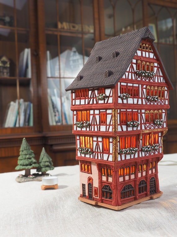 Midene セラミックハウス ティーライト キャンドルホルダー ホーム