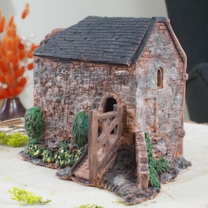 Midene Ceramic Art Tealight Candle Holder – Handcrafted Miniature of St. Margaret&#39;s Church Edinburgh Scotland A247