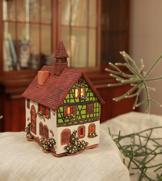 Handmade Ceramic Aroma Tealight Holder - Miniature Albert