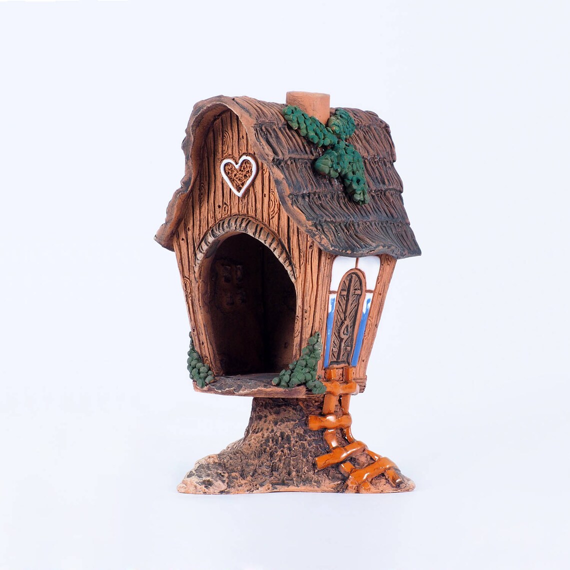 Ceramic incense burner miniature house from fantasy Etsy