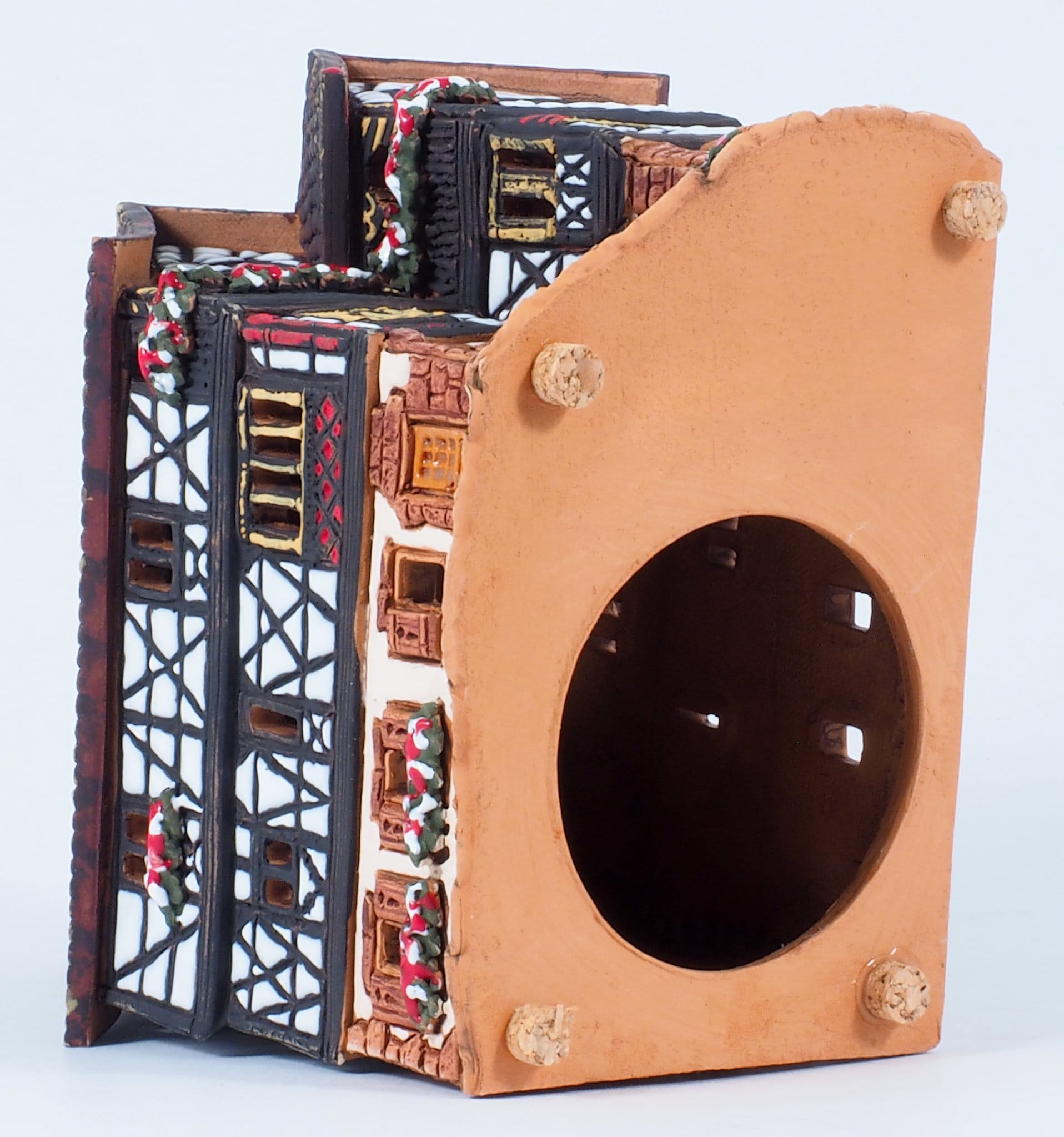 Midene セラミックハウス ティーライト キャンドルホルダー ホーム