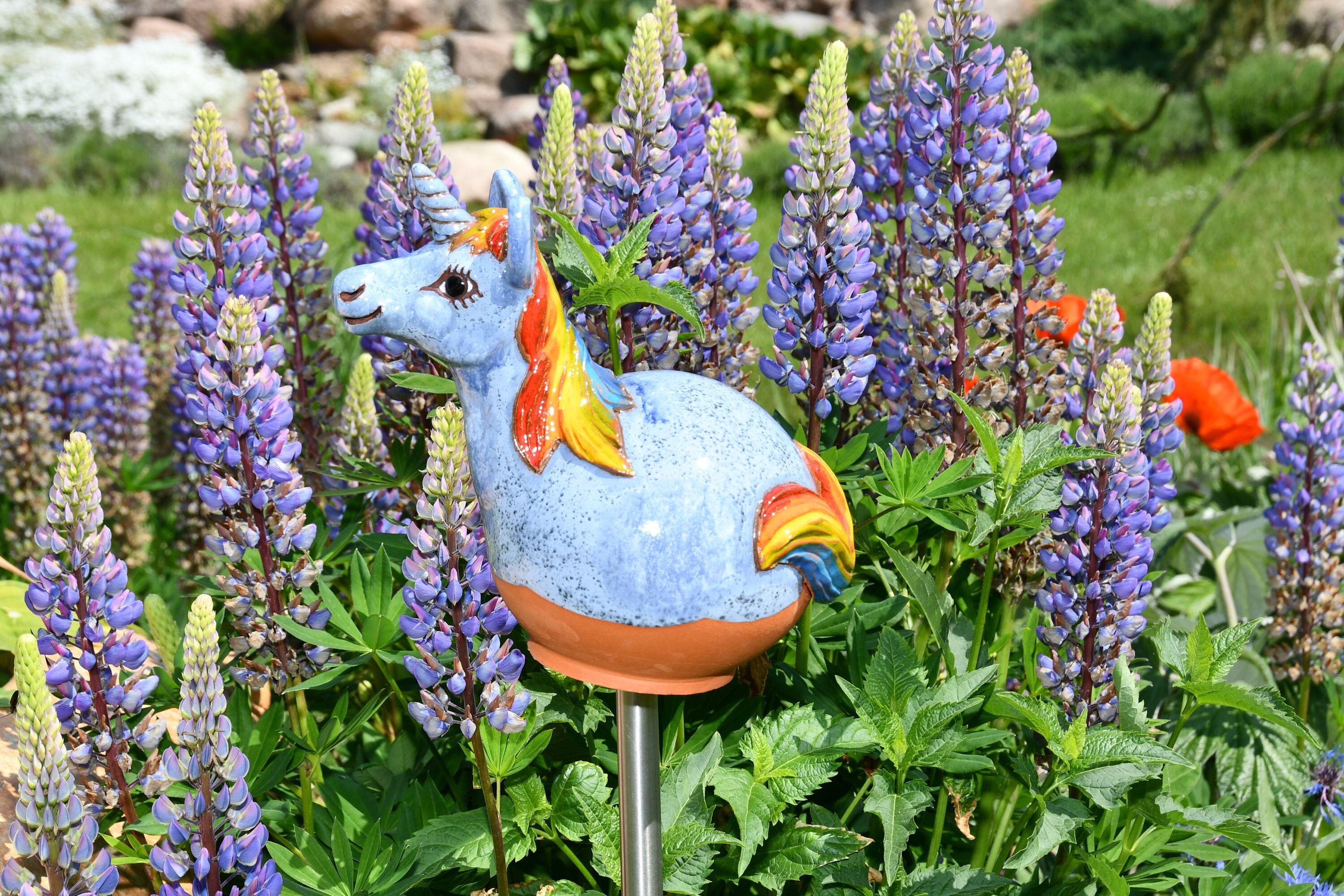 Unicorn Planter Outdoor Statue Garden Fantasy Decor Multi Colors — Bella  Outdoors