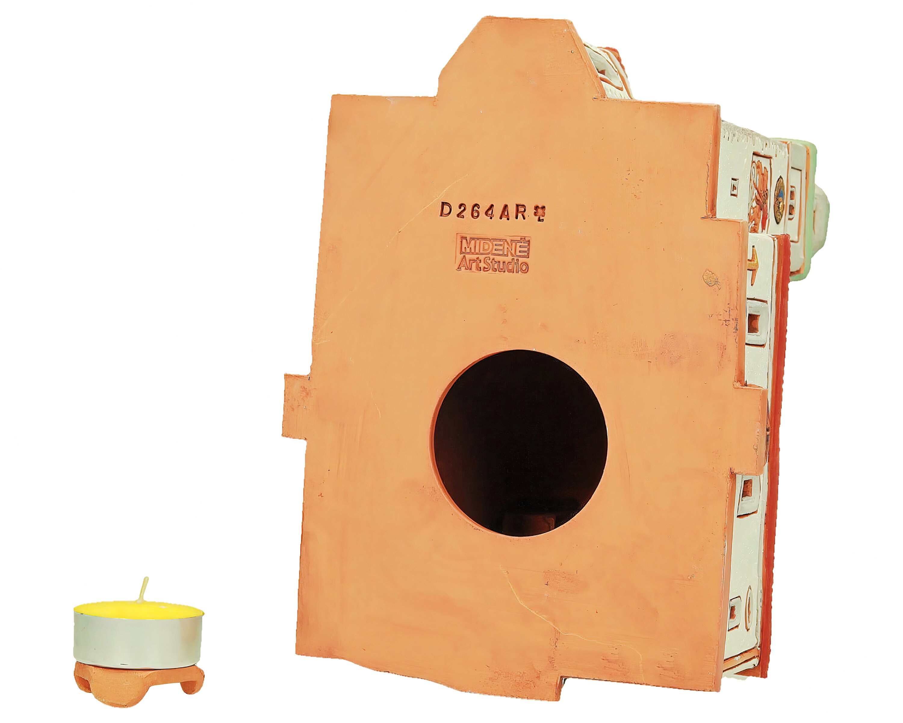 手作りの陶器製ティーライトホルダー - ドイツ、ヴァッサーブルクの聖