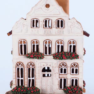 Handcrafted Ceramic Tealight Holder - Collectible Miniature of Historic Buddenbrook House in Lübeck, Germany image 4