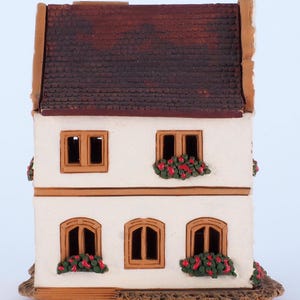 Handcrafted Ceramic Tealight Holder - Collectible Miniature of Historic Buddenbrook House in Lübeck, Germany image 7