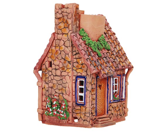 Midene セラミックハウス ティーライト キャンドルホルダー 手作り