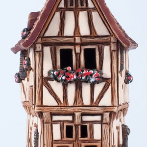 Bougeoir photophore pour maison en céramique Midene Décoration d'intérieur Réplique de maison miniature à collectionner de la maison historique à Bernkastel-Kues R255 image 10
