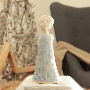 Midene Ceramic Guardian Angel Ceramic Figurine Room Decoration SC36-11