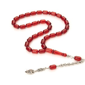 Amber Tasbih|33 Islamic Prayer Beads, 26g|Handmade|Amber|Misbaha|Tesbih|Kahraman|Muslim Gift|