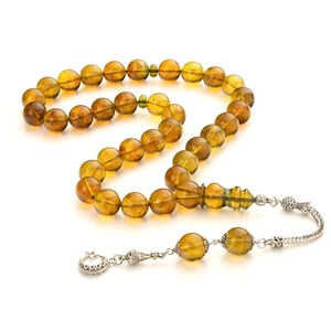 Amber Tasbih|Handmade|Amber Prayer Beads,59 g|Kehribar|Tesbih| Sibha|