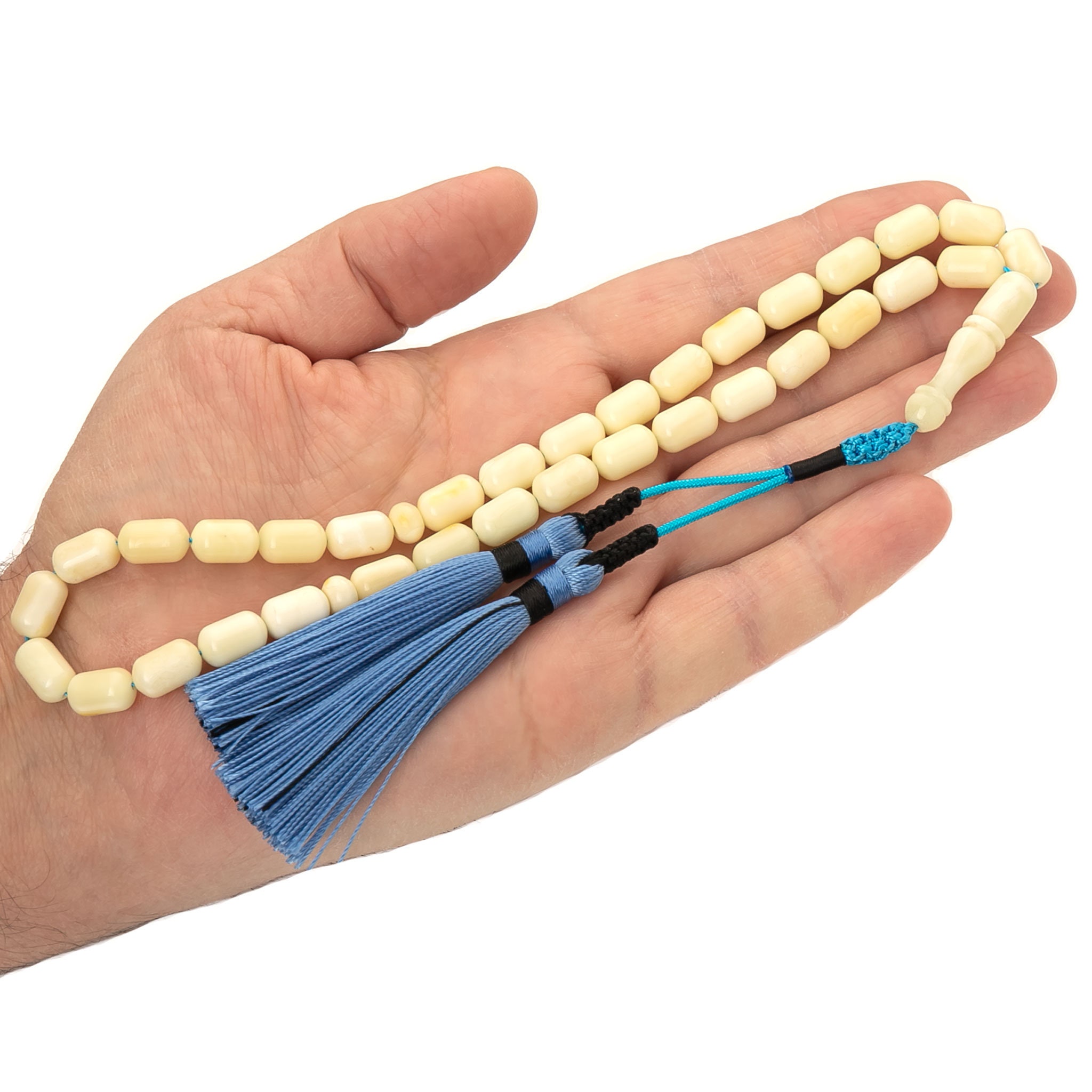 Tasbih (chapelet Islamique) En Véritable Ambre Baltique - 33 Perles, Fabriqué En Lituanie