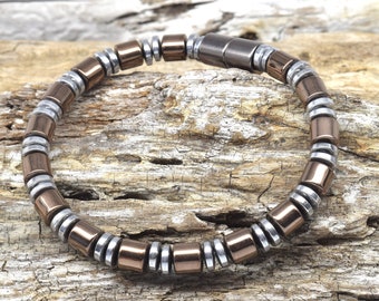 Copper & Silver Healing Magnetic Bracelet Necklace/Increases blood flow and circulation/relieves pain/reduces inflammation/improves sleep