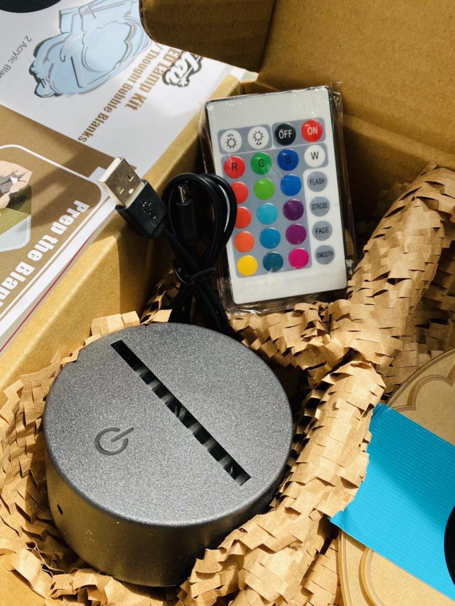 DIY LED Lamp Kit with 2 Speech Bubble 3mm Clear Blanks Etsy