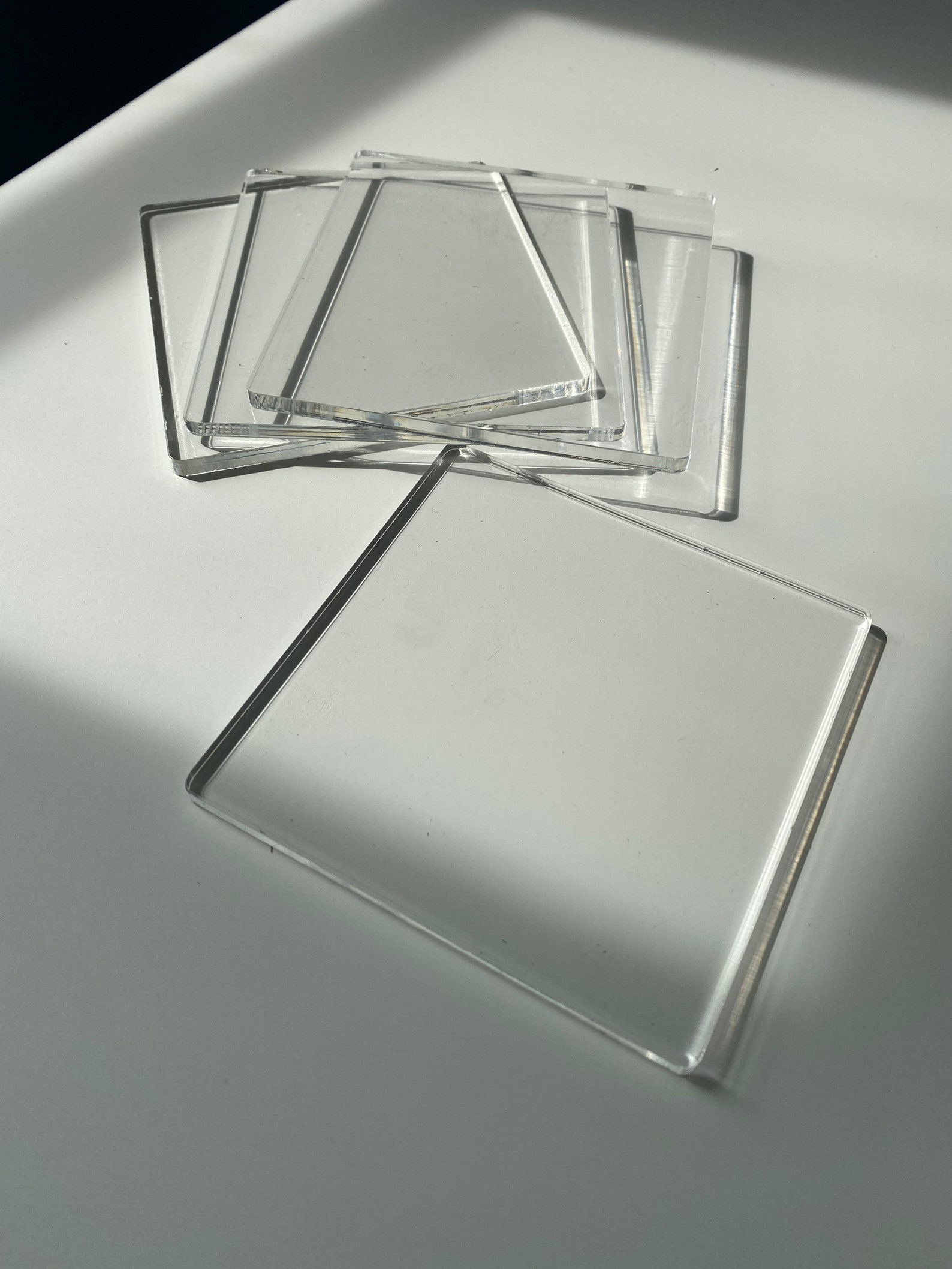 Crafting Acrylic Blanks for Coasters set of 12 / Square Etsy