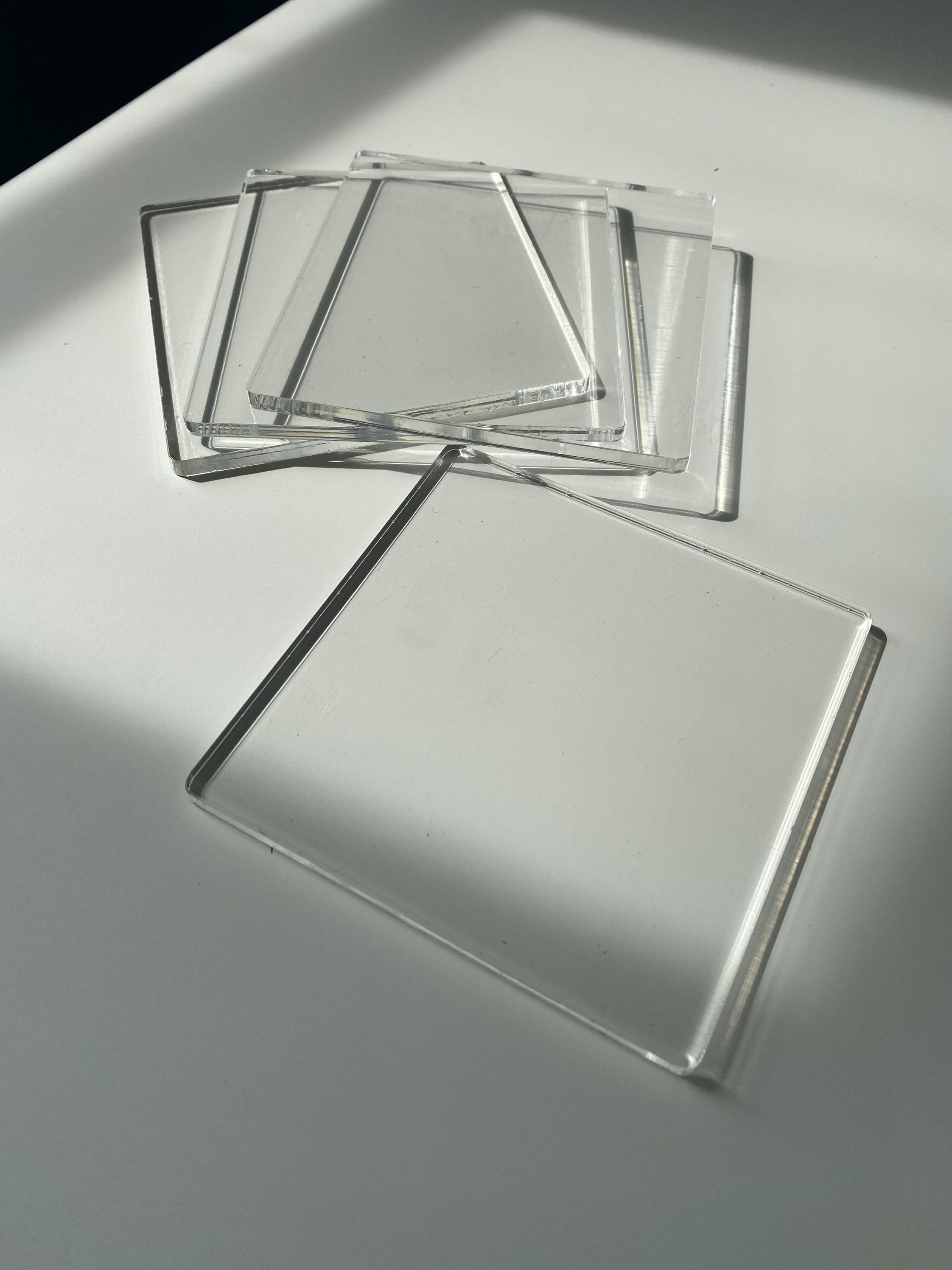 Crafting Acrylic Blanks for Coasters set of 12 / Square Etsy