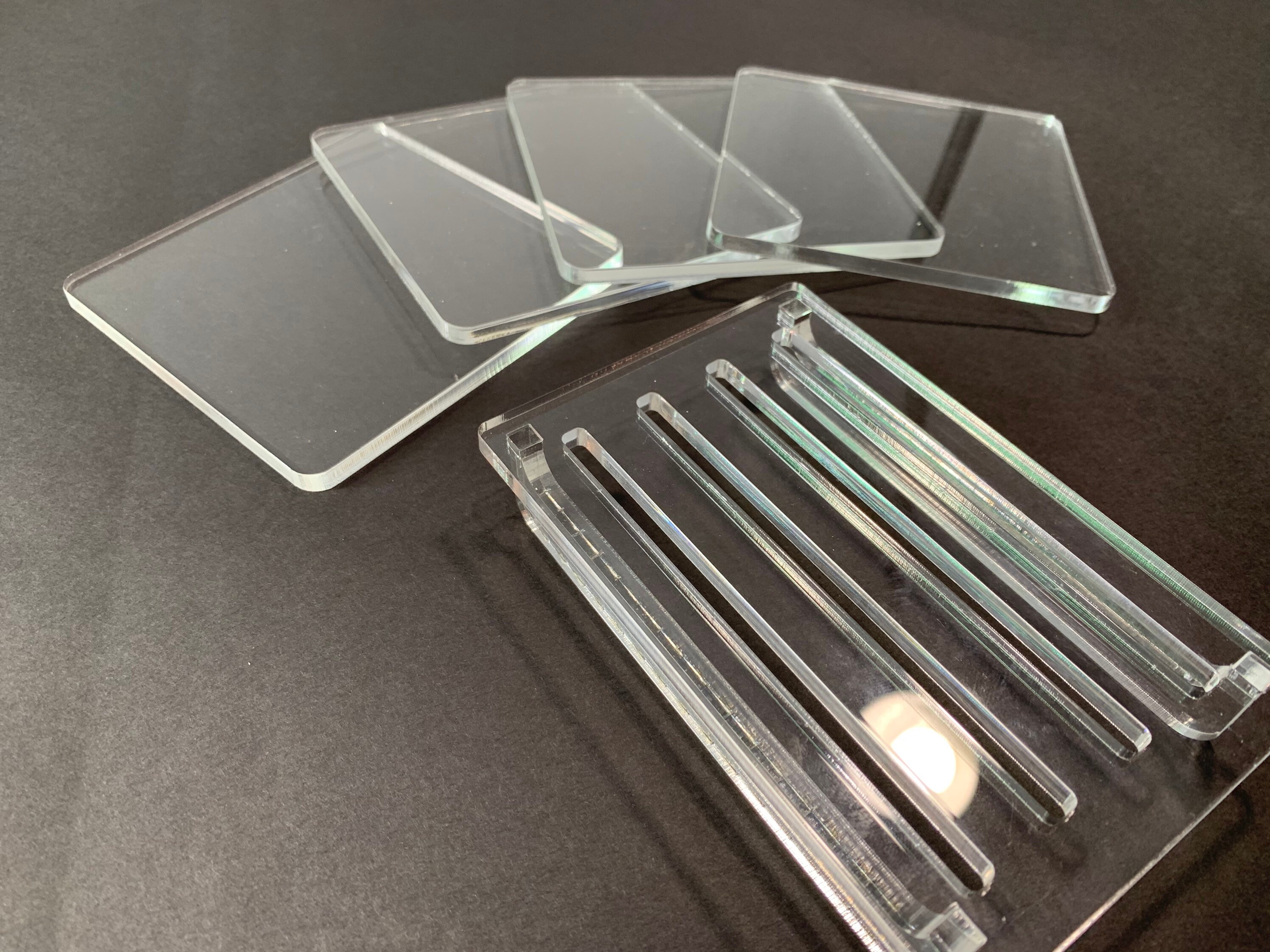 Square Acrylic Blanks for Coasters set of 4 / 5mm 4 x Etsy