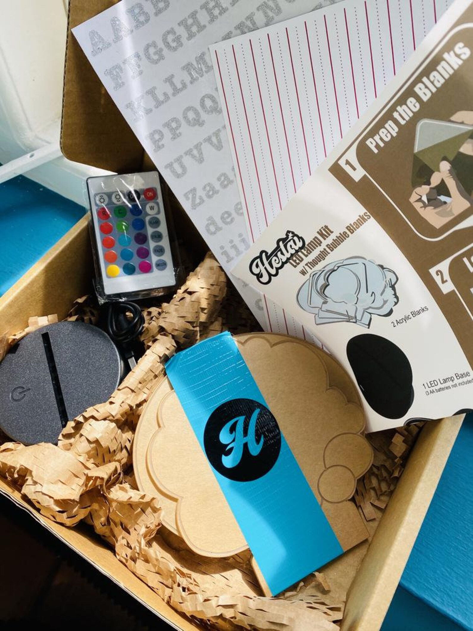 DIY LED Lamp Kit with 2 Speech Bubble 3mm Clear Blanks Etsy