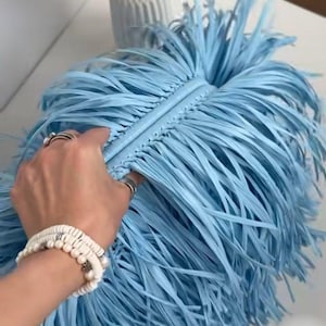 Lyxig handväska med fransar, aftonväska, originalaccessoar, bohemisk stil – finns i 80 nyanser.