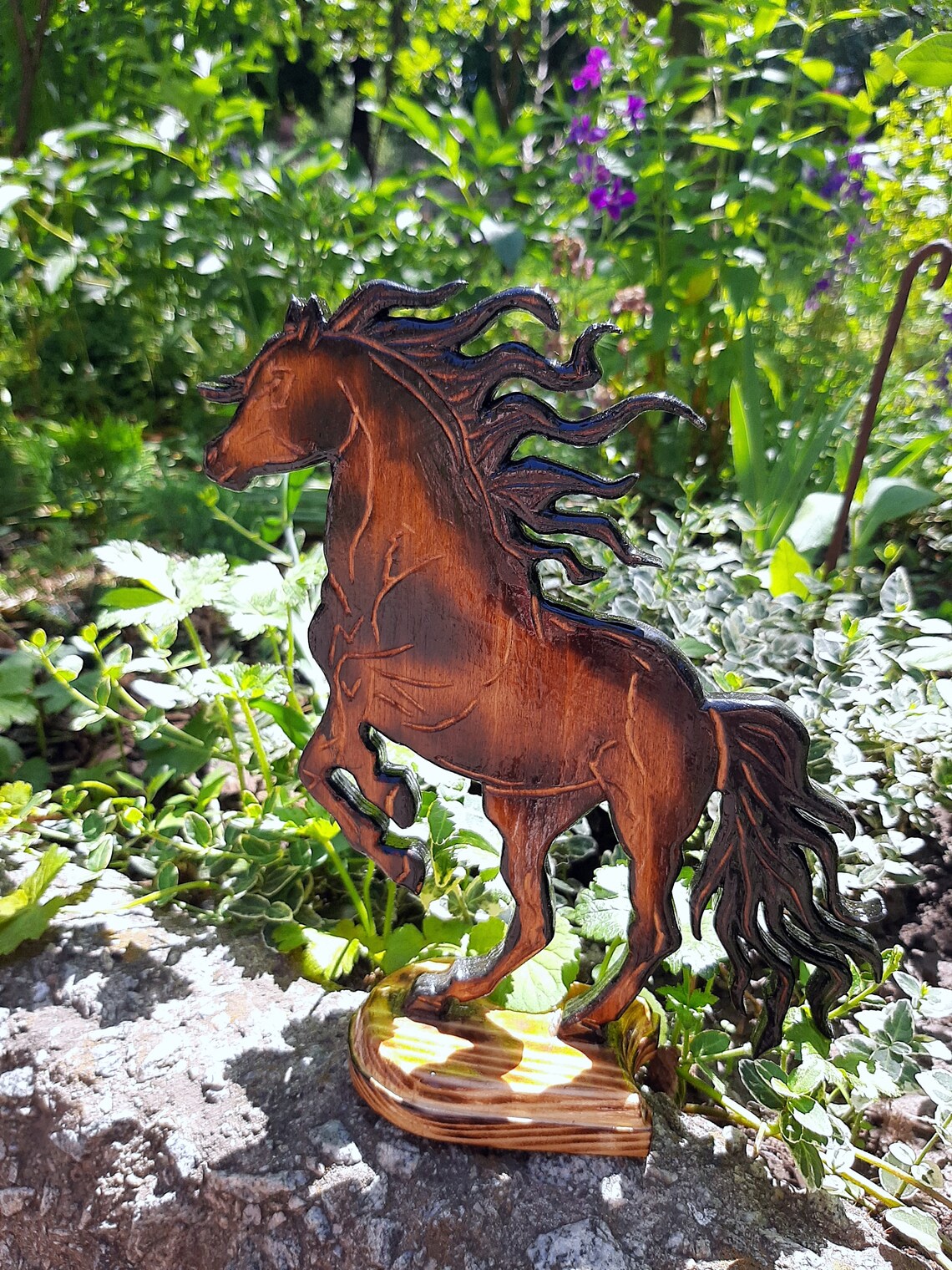 Wooden Horse Sculpture Handmade Horse Sculpture Wood Art - Etsy